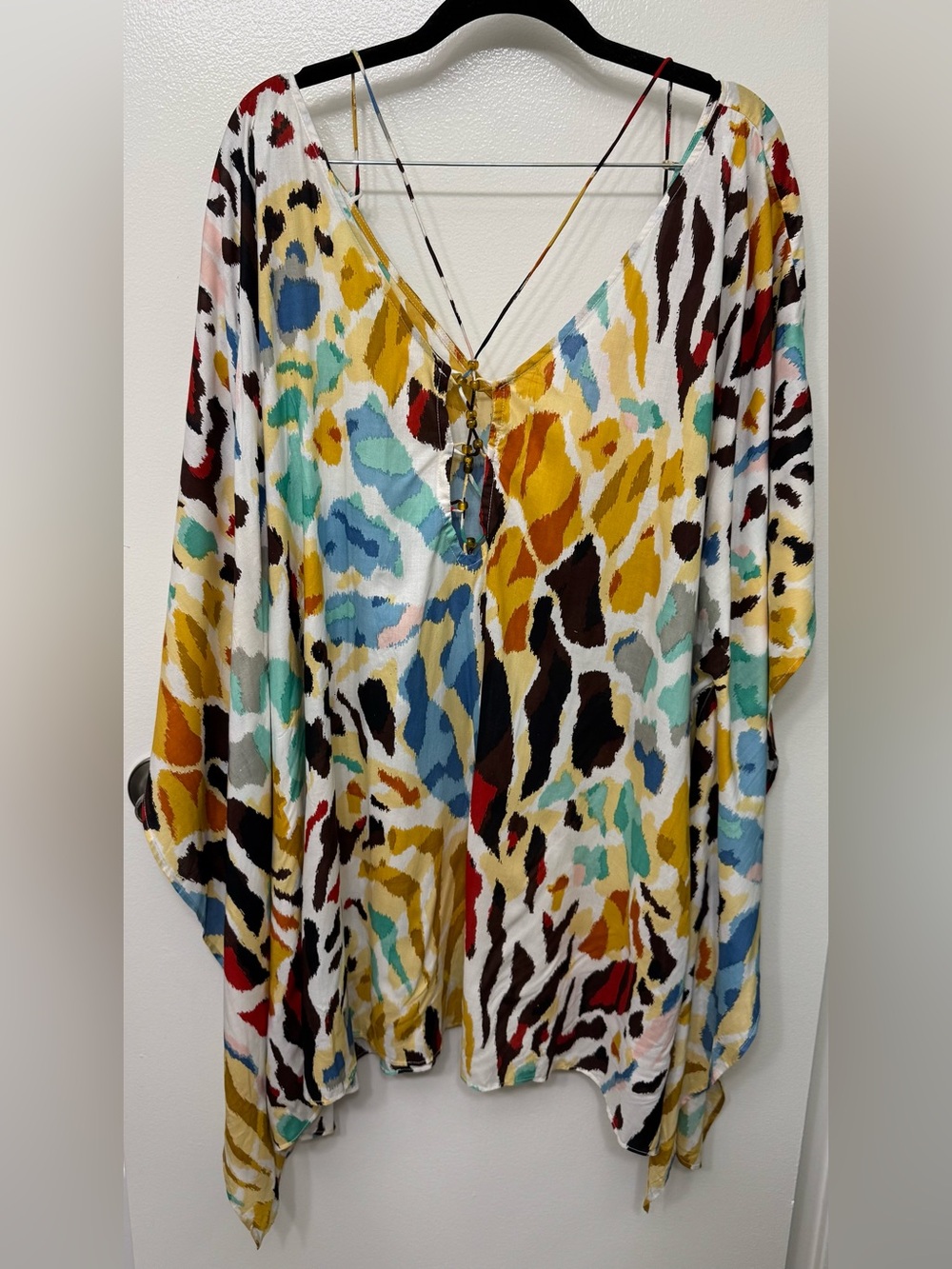 NWT By Anthropologie Printed Beach Cover Up Dress | Swim Coverup - Picture 5 of 7